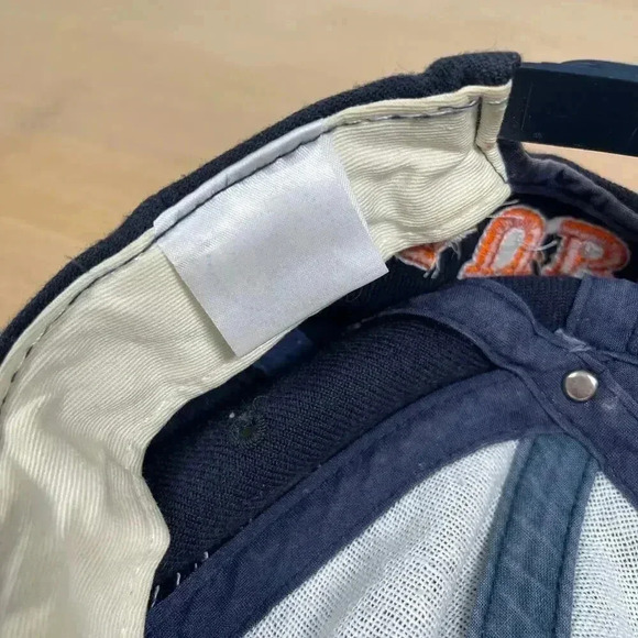 Vintage Auburn Tigers snapback hat orange and navy blue falcon tag - Picture 8 of 9